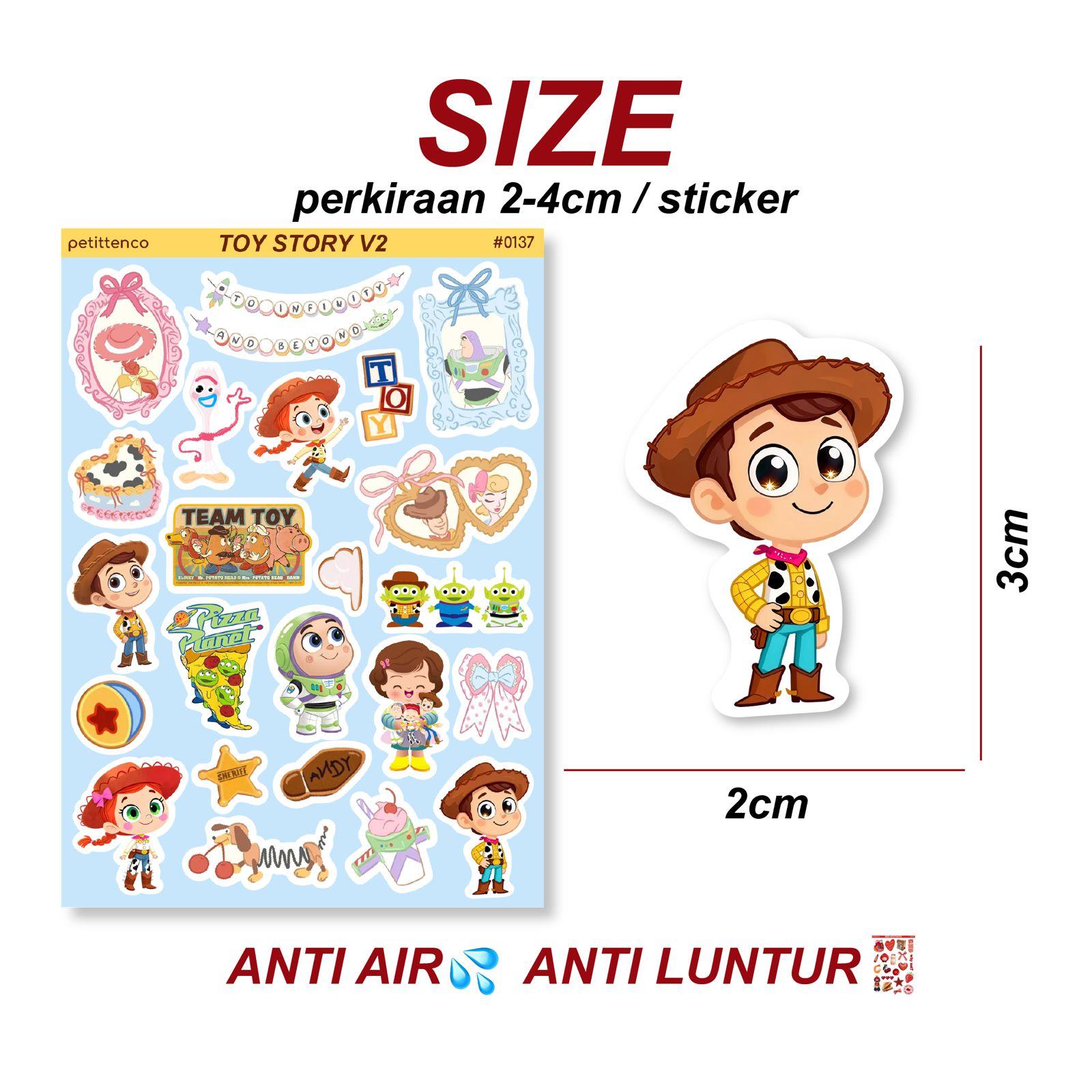 23pcs Sticker Toy Story V2 #0137 | Woody Buzz Lotso Jessie | Laptop Tumbler Ipad HP Stiker – gambar 2