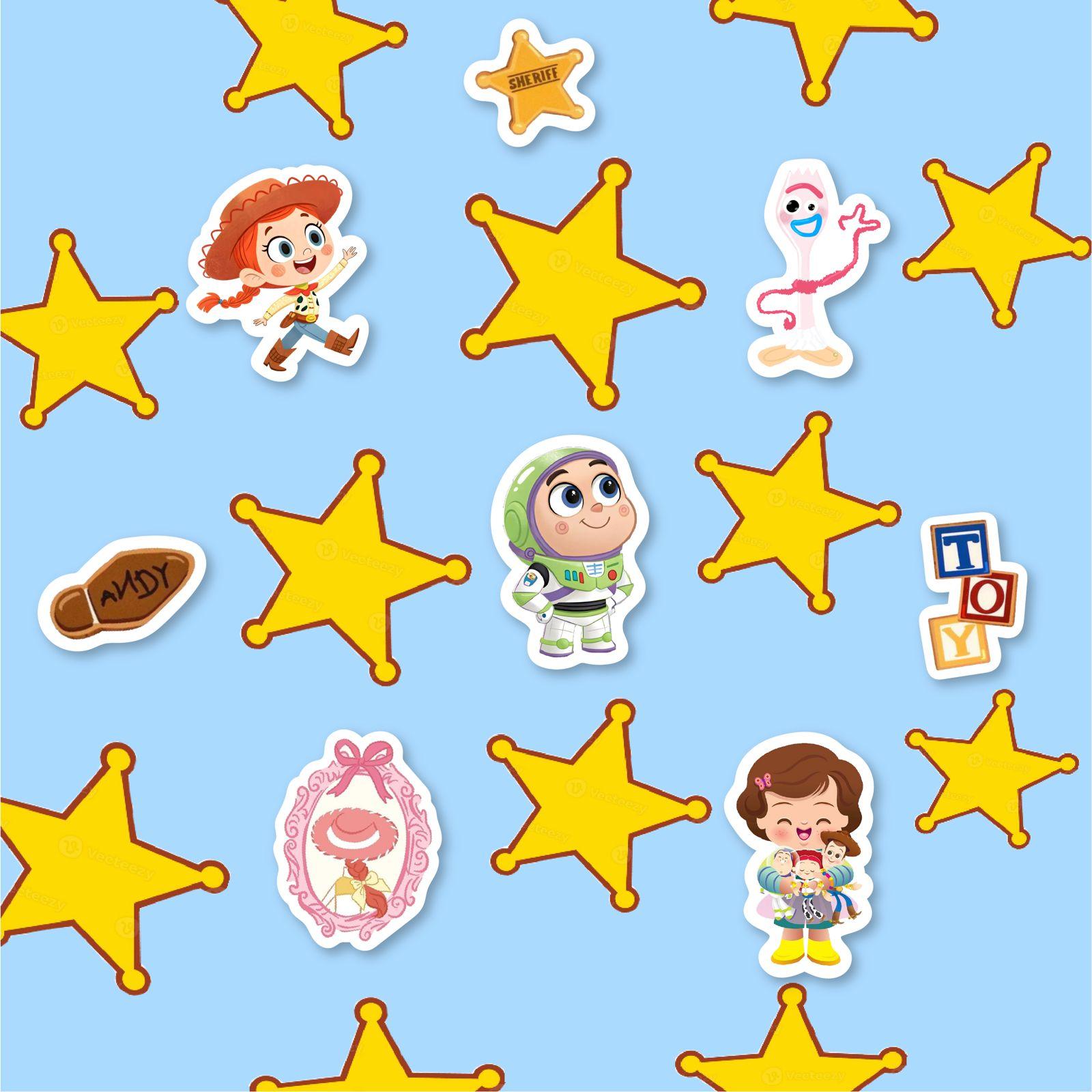 23pcs Sticker Toy Story V2 #0137 | Woody Buzz Lotso Jessie | Laptop Tumbler Ipad HP Stiker – gambar 5