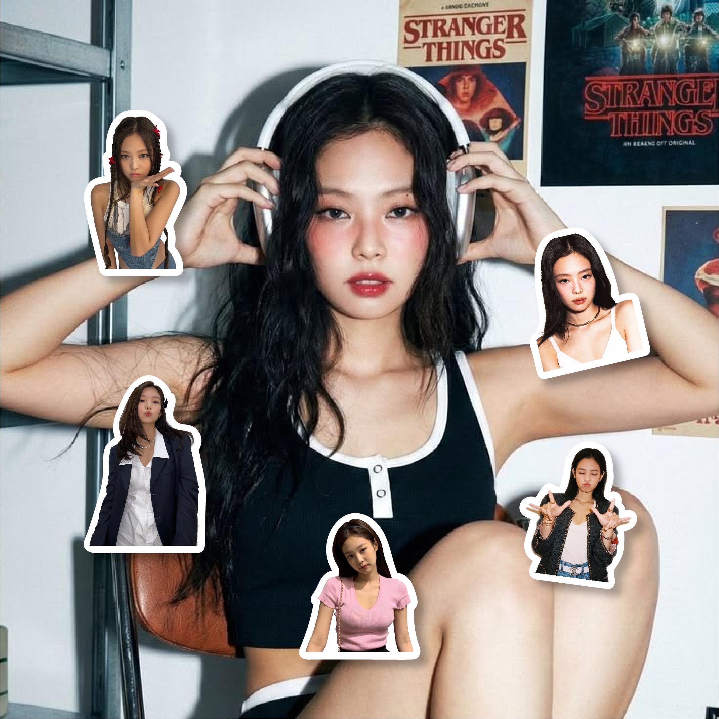 17pcs Sticker Jennie #0109 | Blackpink Jisoo Rose Lisa  | Laptop Tumbler Ipad HP
